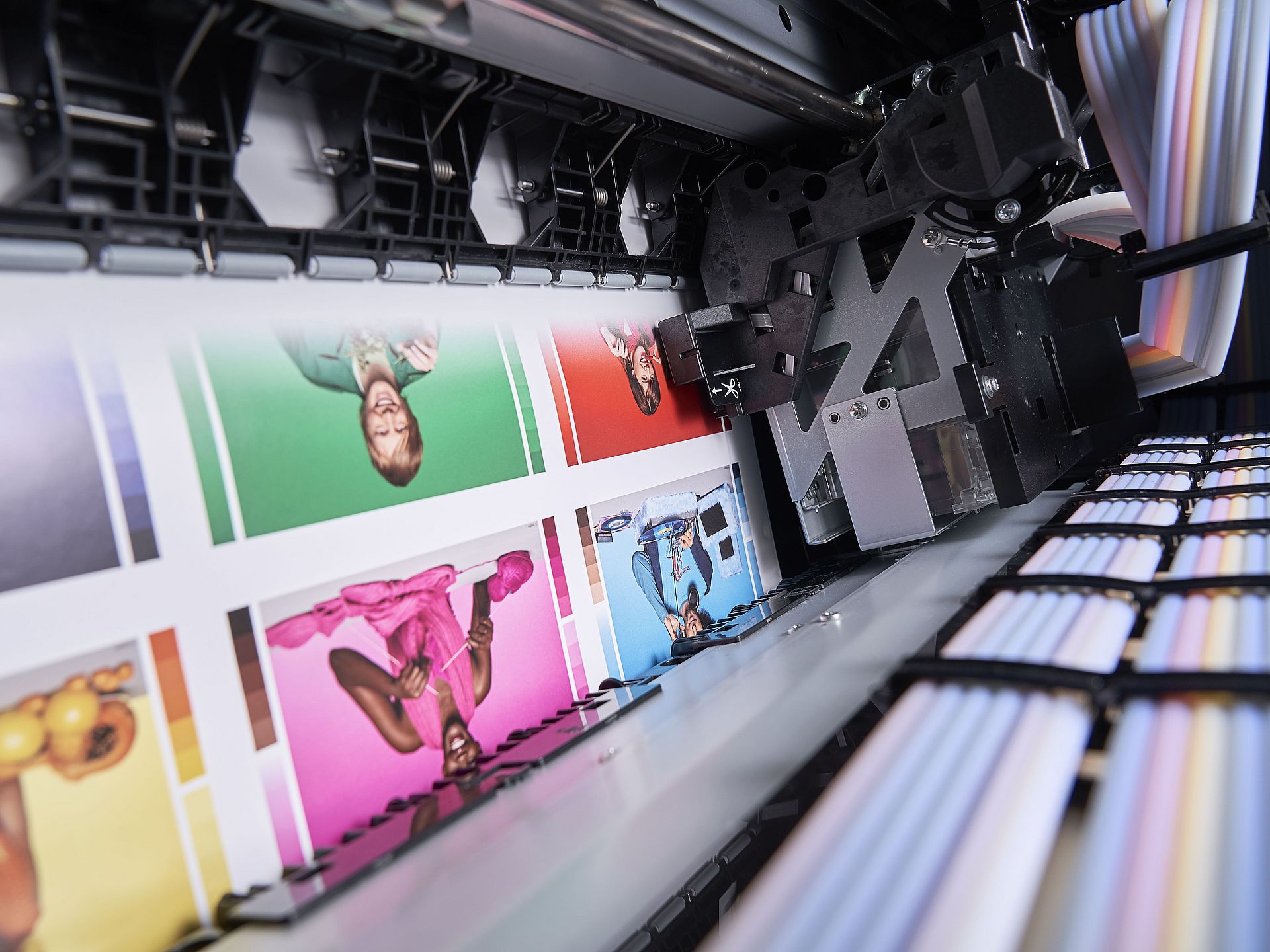 inside view of a digital printer