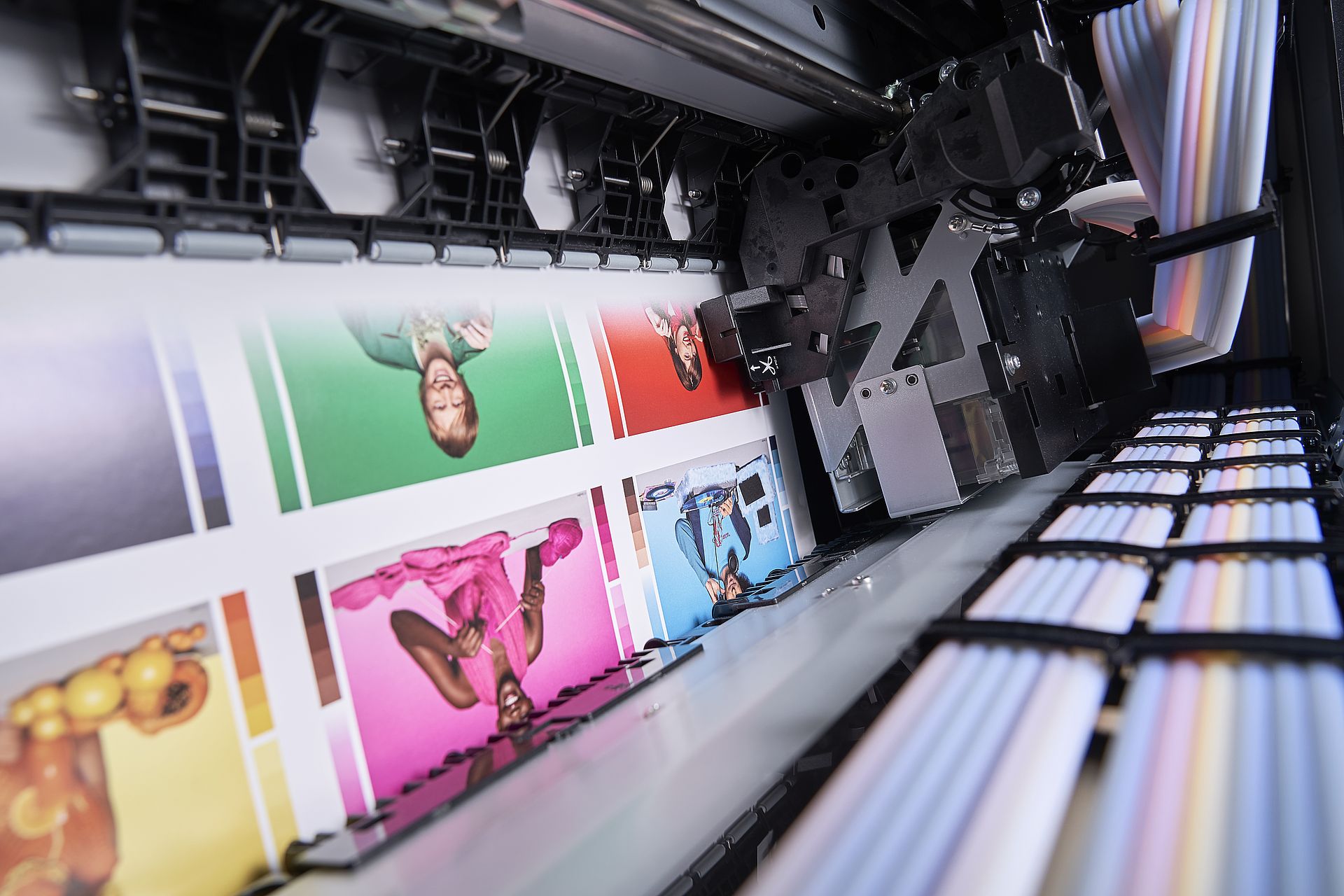 inside view of a digital printer
